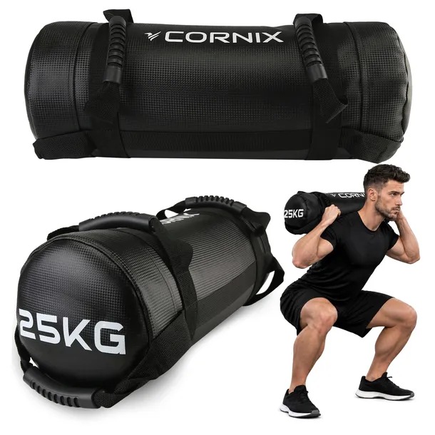 WOREK TRENINGOWY POWERBAG CORNIX 25 KG OBCIĄŻENIE SIŁOWE Z PIASKIEM UCHWYTY