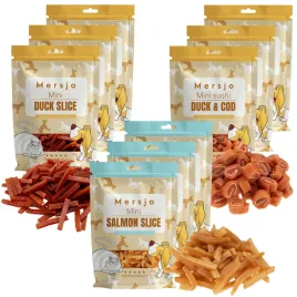 mersjo-przysmaki-dla-kota-mix-9x50g-bezzbozowe-kaczka-losos-sushi-zestaw