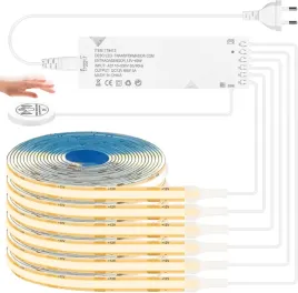 hotut-zestaw-6-tasm-led-cob-1m-12v-z-pilotem-ciepla-biala-paski-6-szt