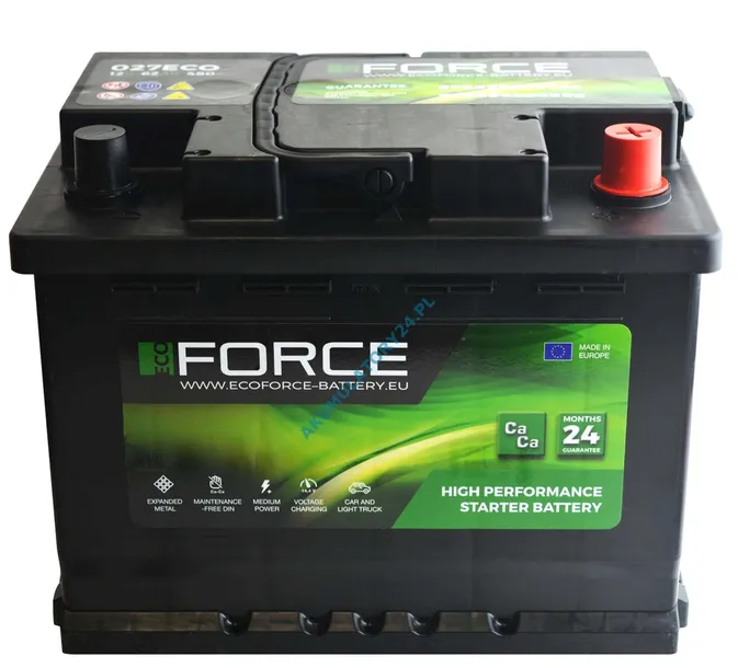 AKUMULATOR 12V ECOFORCE 45AH 420A P+  , RADOM