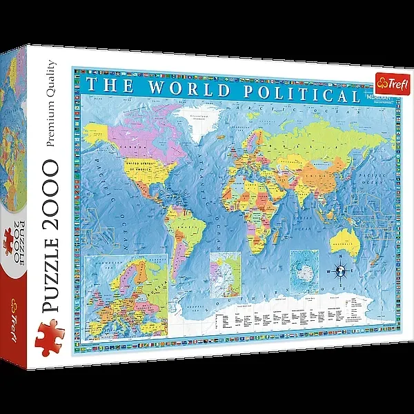 PUZZLE 2000 POLITYCZNA MAPA ŚWIATA 27099