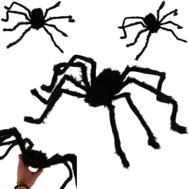 sztuczny-pajak-pluszowy-czarny-gigant-tarantula-dekoracje-halloween-90cm