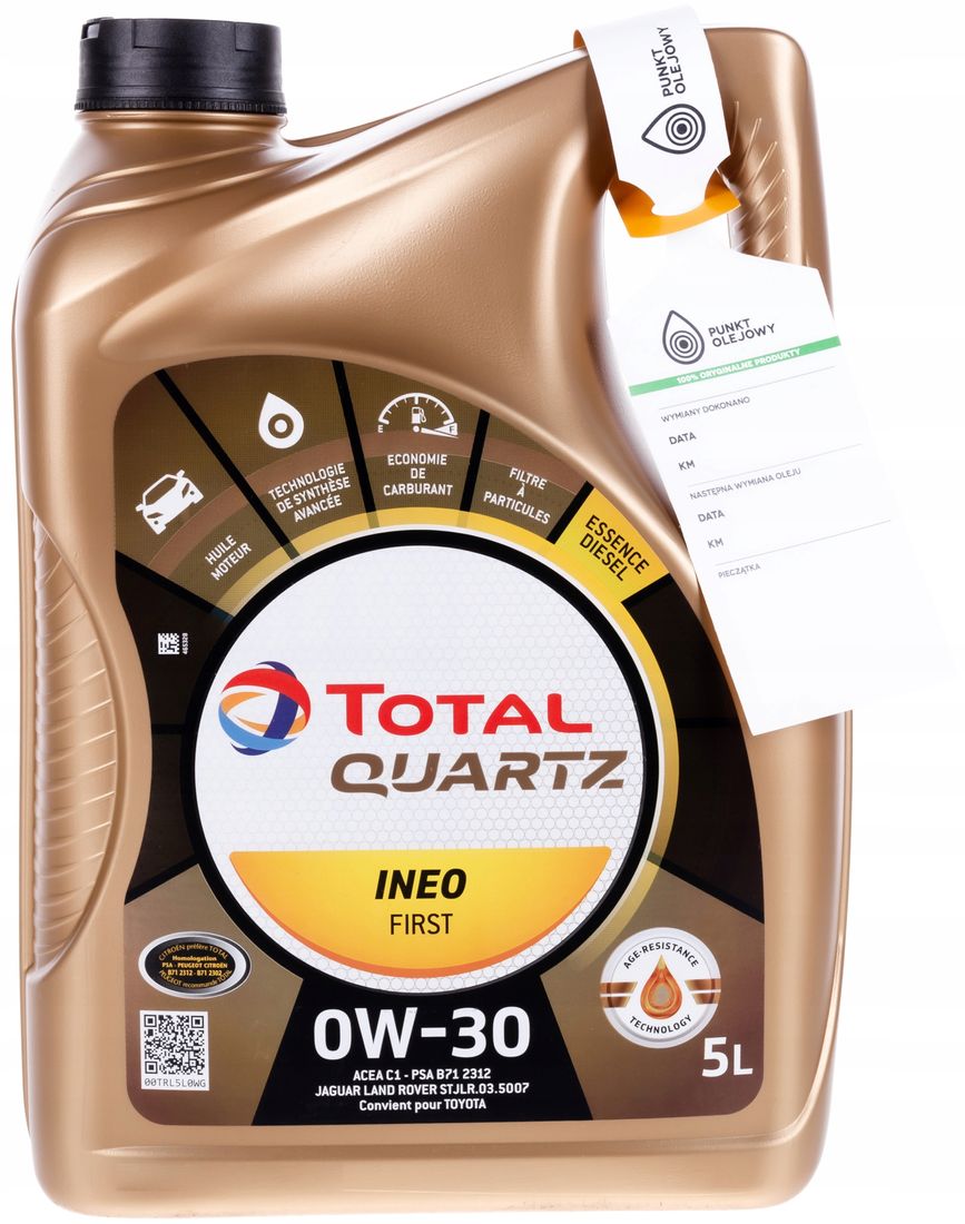 Huile moteur Total Quartz Ineo First 0w30