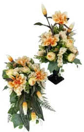 stroik-na-grob-wiosenny-komplet-frezje-peonie-magnolia-76-cm-bukiet-62-cm