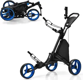 wozek-golfowy-costway-3-kolowy-aluminiowy-skladany-uchwyt-parasol