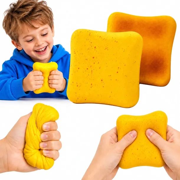 Gniotek Squishy Tost Antystresowy Pachnący Miękki Sensoryczny Fidget Hit