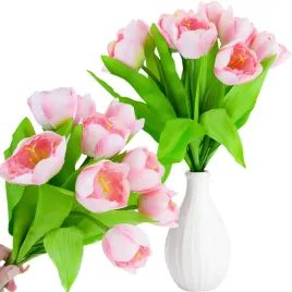 tulipany-bukiet-piekne-jak-zywe-x-9-rozowe