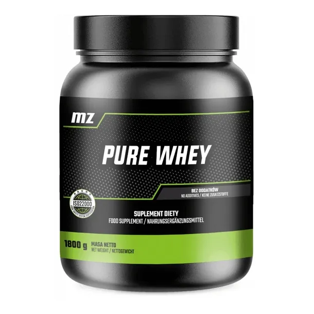 MZ-STORE Pure Whey WPC 1800g odżywka białkowa koncentrat serwatkowy