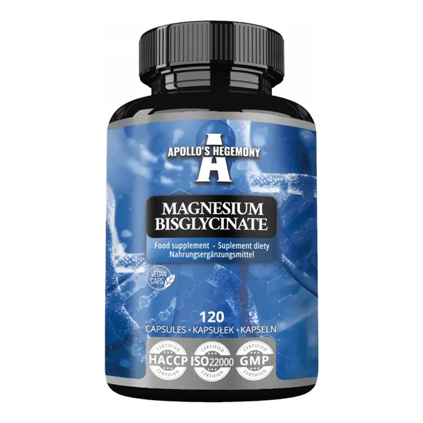 APOLLO'S HEGEMONY Magnesium Bisglycinate 120 kaps. Diglicynian magnezu