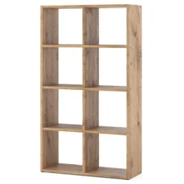 regal-na-ksiazki-dab-wotan-otwarty-komorowy-8-pojemnych-polek-loft