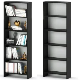 regal-na-ksiazki-czarny-z-5-polkami-60-cm-segregatory-zabawki-salon-biuro