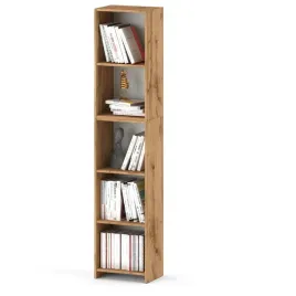 regal-na-ksiazki-dab-wotan-slupek-40-cm-5-polek-szafka-segregatory-zabawki