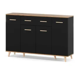 komoda-z-szufladami-150cm-czarna-dab-wotan-szafka-loft-do-salonu-sypialni