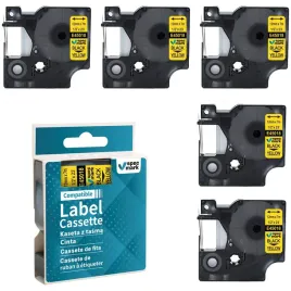 5x-tasma-specmark-do-dymo-d1-45018-12mm-7m-zolta-czarny