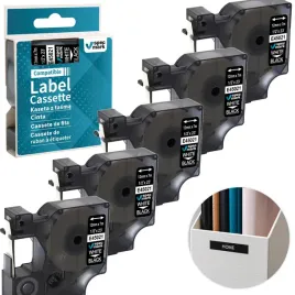 5xtasma-specmark-do-dymo-d1-45021-12mm-czarna-bialy-drukarka-labelmamager