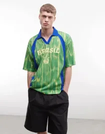 zielona-koszulka-polo-krotki-rekaw-nadruk-b25-l