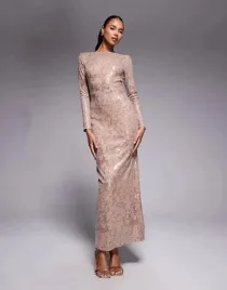 jaded-rose-bezowa-maxi-sukienka-dlugi-rekaw-zdobienie-b23-m