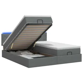 lozko-z-pojemnikiem-i-materacem-led-ciemnoszary-200-x-200-cm