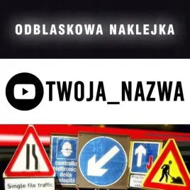 personalizowana-naklejka-odblaskowa-youtube-twoja-nazwa