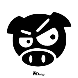 angry-evil-pig-naklejka-na-samochod