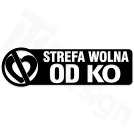 strefa-wolna-od-ko-naklejka-na-samochod
