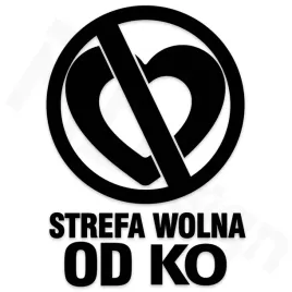 strefa-wolna-od-ko-naklejka-na-samochod
