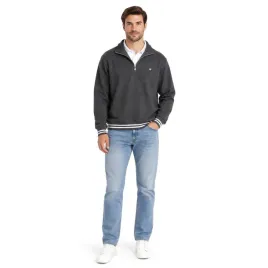 sweter-meski-basicsandmore-podwojny-kolnierz-szary-r-s
