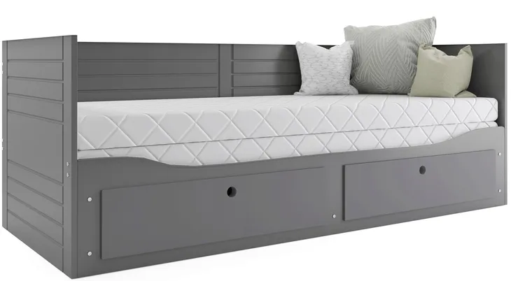Łóżko rozkładane Hermes + Materace 80x200+szuflady