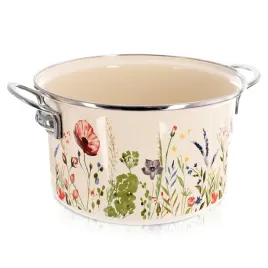 garnek-emaliowany-kremowy-maki-26-cm-65-l
