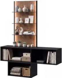 czarna-witryna-do-salonu-wiszaca-z-polkami-175-cm-lynor