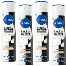 4-x-nivea-black-and-white-invisible-silky-smooth-antyperspirant-spray-150-ml