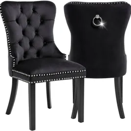 krzeslo-czarne-z-kolatka-ludwik-welur-velvet-tapicerowane-drewniane