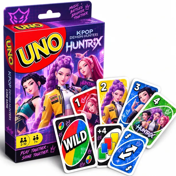 GRA KPOP HUNTRIX KARTY UNO KOMPLET DEMON HUNTERS