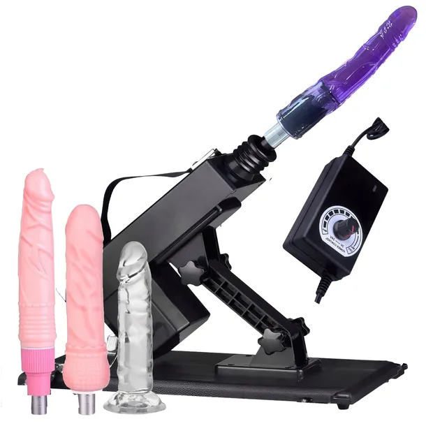 SEX MASZYNA POSUWISTA Wibrator XXL SEX ZESTAW KOMPAKTOWY 3x DILDO DLA PAR