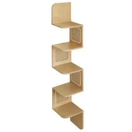 polka-narozna-wiszaca-5-poziomow-boho-bezowy-rattan-zygzak-panele-boczne