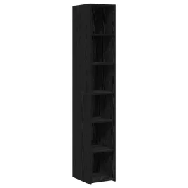 highboard-czarny-dab-30-x-41-x-185-cm-drewno-inzynieryjne