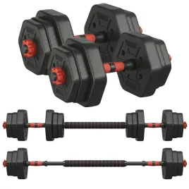 hantle-regulowane-songmics-20-kg-czarne-szesciokatne