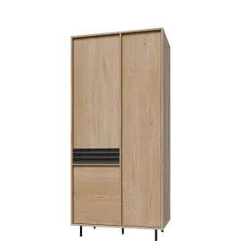 duza-szafa-do-sypialni-przedpokoju-ardila-90-cm-3-drzwi-dab-ryfle-czarne