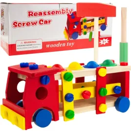 drewniane-auto-ciezarowka-duzy-samochod-do-skrecania-klocki-mlotek