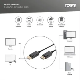 kabel-displayport-digitus-z-zatrzaskami-1080p-60hz-fhd-typ-dp-dp-m-m-czarny