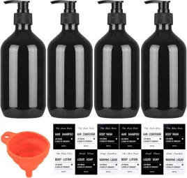 4x-dozownik-do-lazienki-butelki-na-szampon-odzywke-zel-05l-komplet-czarny