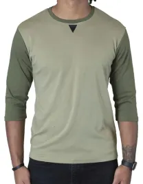 oliwkowa-khaki-koszulka-rekaw-3-4-spear-apparel-m