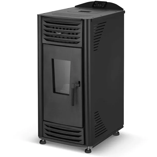 Piec powietrzny wolnostojący ekologiczny na pellet HELENA 8 kW czarny A++