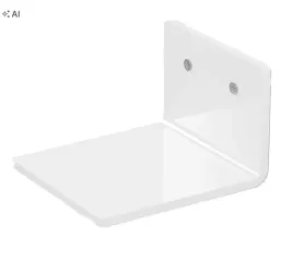 polka-scienna-biala-mini-2-szt-akryl-10-cm
