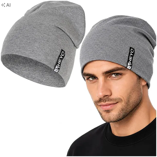 CZAPKA MĘSKA JESIENNA WIOSENNA PRZEJŚCIOWA HEYO BEANIE BAWEŁNIANA BEANIE