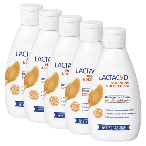 5x Lactacyd Emulsja Żel Higieny Intymnej Na Co Dzień Delikatny Zapas 200 ml