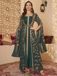 shein-zielona-maxi-sukienka-cekiny-s06-m