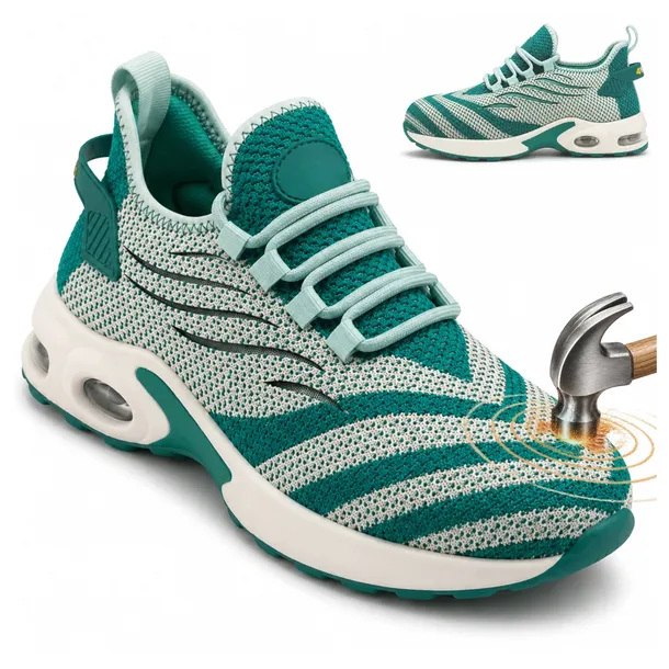 Buty robocze Damskie S1 siatkowe Sneakersy Oddychające Lekkie z Noskiem BHP