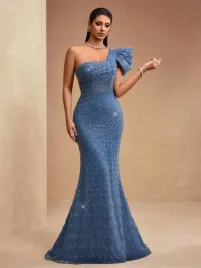 shein-niebieska-sukienka-maxi-zdobienia-polysk-s06-m
