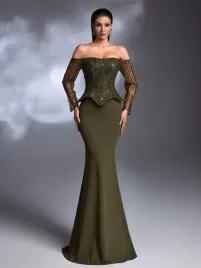 shein-zielona-maxi-sukienka-dlugi-rekaw-s06-xl